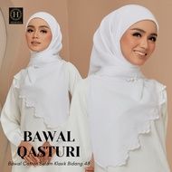 Hernes Bawal Qasturi Sulam Klasik Tudung Bawal Cotton Premium Plain Cotton Voile Bidang 48 Borong Murah Hijab Muslimah