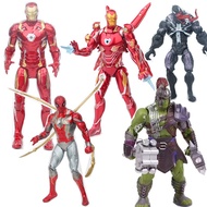 Avengers Hulkbuster Iron Man Hulk Spider-Man Mark50 with Led Light Joint Movement Action Figure Toys
