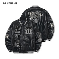 Jaket Varsity Kulit Baseball Leather Sintetis Full Bordir A511