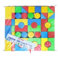 36ct plastic vehicle puzzle set