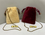 ▪️新品COACH Shearling 羊毛手機包 ｜暖黃色／紫紅色