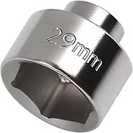 29mm Oil Filter Socket Wrench: 6-Point Design, 1/2 Inch & 3/8" Drive, Axle Nut/Oil Filter Removal To