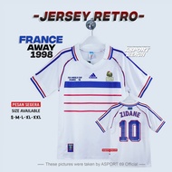 FRANCE RETRO JERSEY 1998 AWAY FRANCE AWAY 98 VINTAGE