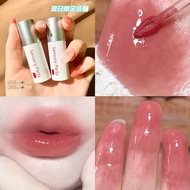 Strawberry burst pulp ~ small fat Dun water light mirror dudu lip glaze does not fade, does not stic