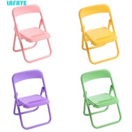 LAFAYE Mini Chair Phone Stand, ABS Decorative Mobile Phone Holder, Cute Mini Chair Foldable Plastic 