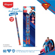HB Wooden Pencil Superman Triangle Stick Maped (x6)
