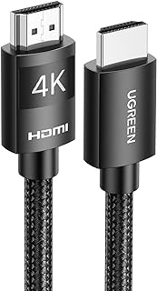 UGREEN 4K HDMI Cable High-Speed HDMI Cord Nylon Braided 18Gbps with Ethernet Support 4K 60HZ HDR ARC Compatible with PS5 PS4 Blu-ray UHD TV Monitor Computer Xbox 360, TV Stick, Laptop, 5M