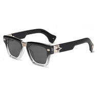 GALACTIQUE CO2 Hand‑Made Hip‑Hop Square Sunglasses Unisex Niche UV‑Protection Shades