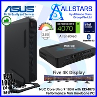 ASUS NUC 14 Performance Barebone Mini PC -Intel Core U9-185H / Intel Core Ultra-9 / RTX 4070 / DDR5,