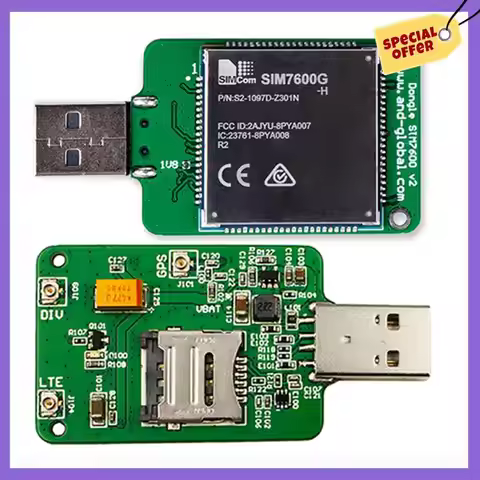 -A96Z SIMCOM SIM7600G H USB Dongle+Antenna HSPA+ GSM GPRS EDGE UMTS LTE 4G Cat4 Module For SIM7600 S