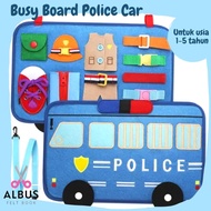 Busy Board Police Car Busy Board for Traveling Sensory Board/ by Albus