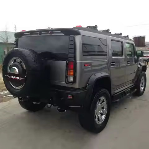 Rear Spoiler For Hummer H2 2003-2009 SUV Models Fiberglass Material Spoiler Car Exterior Parts Body 