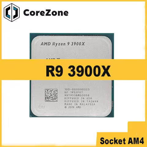 Ryzen 9 3900X R9 3900X 3.8 GHz Twelve-Core 24-Thread CPU Processor 7NM L3=64M 100-000000023 Socket A