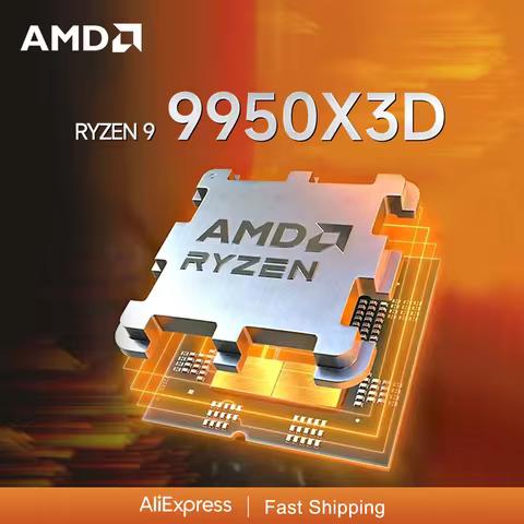AMD Ryzen 9 9950X3D New 5.7GHz 16-Core 32-Thread 144MB Game Cache Socket AM5 R9 9950x3d CPU Processo