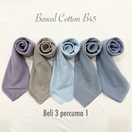 Bawal Cotton Voile Bidang 45 - TUDUNG BAWAL COTTON VOILE PREMIUM BIDANG 45 - ILYANIS