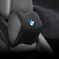 BMW Car Neck Headrest Pillow Rest Head Mesh fabric Cushion Car Breathable Lumbar Support Pillow For 