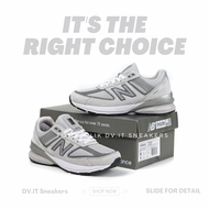 Sepatu Sneakers Olahraga Running LAri Pria -Newbalance- 990 V5 Gramho Grey Suede Size 39 - 44 MADE I