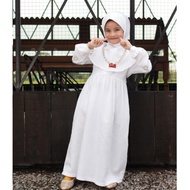 Part 1 Baju muslim anak perempuan sarimbit ihram ihrom putih Dannis