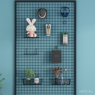 Shelf Grid Accessories Jewelry Supermarket Wall-Mounted Shelf Wall-Mounted Storage Mesh with Frame D