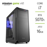 ゲーミングPC RTX5070Ti Core i7-12700F メモリ16GB SSD1TB B760 BTO デスクトップ
