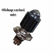 AC DC H4 laser 2-color yellow & white motorcycle or car bulb - H4 white yellow