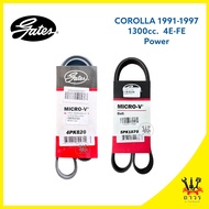 สายพาน หน้าเครื่อง COROLLA EE100 ปี 1991-97 เครื่อง 1.3 (4E-FE) มีเพาเวอร์ เบอร์ 4PK8205PK1070