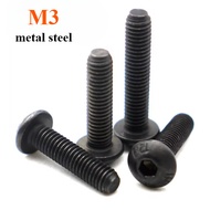 1pcs Screw Baud bolt metal steel M3x8 M3x6 M3x6mm M3 6mm 8mm Hexagonal M3 Black