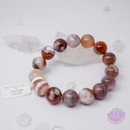 Botswana Agate Crystal Bracelet Round Hexagon