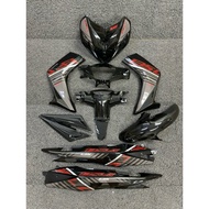 LC135 V1 Body Covet Set Sticker Siap Tampal Hitam Batman