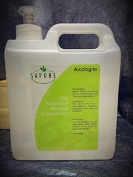 1L Alcologne with 70% isoproply alcohol, scent and moisturizer in pump bottle (cucumber melon)