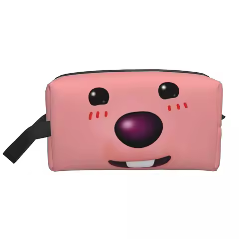 Custom Zanmang Loopy Toiletry Bag for Women Anime Cartoon Cosmetic Makeup Organizer Lady Beauty Stor