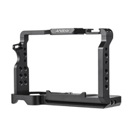 Andoer Camera Cage Aluminum Alloy Camera Video Cage with Cold Shoe Mounts Numerous 1/4 Inch Threads 