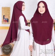 Hijab Syari Ceruty Alya Polos 2 Lapis Elegan