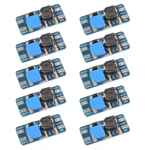5PCS MT3608 DC-DC Step Up Boost Power Converter 2A Module Adjustable Step Up Voltage Regulator Board