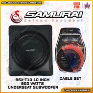 SamuraiKatana Soundbar BSX-T10 Powered Sub woofer 10 Inch Low Profile Amplified Slim New Design Car 