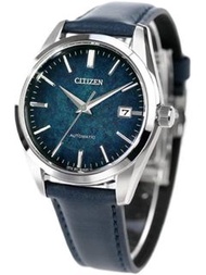 Citizen 藍寶石自動機械錶 銀箔漆藝 blue lacquer dial NB1060-12L