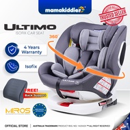 Mamakiddies ULTIMO 360 Spin Isofix Carseat Newborn to 12 Years Old Baby Car Seat (12-Years Warranty)