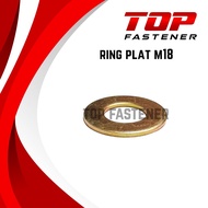 M18 X 38 X 2.5 18MM YELLOW FLAT WASHER PLATERing