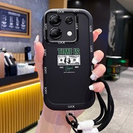 Case For Xiaomi Redmi Note 13 5G POCO X6 Neo 5G Phone Rubik's Cube Silicone Shockproof Strap