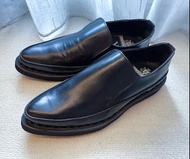 ✨極新正品3折✨ Y's山本耀司真皮黑色尖頭鞋 厚底鞋 皮鞋子 6號 Yohji Yamamoto 百貨購入 YS