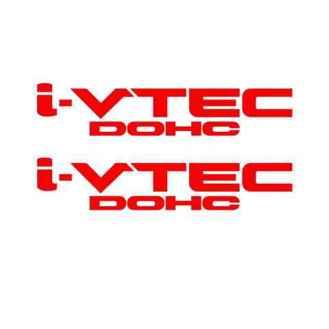 i-VTEC DOHC ivtec 11" emblem Vinyl Sticker for Honda Civic Decal Drift JDM
