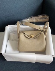 Hermes Mini Lindy 灰/金棕/黑