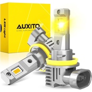 AUXITO H11 LED Yellow Fog Light Bulbs or DRL, 600% Super Brighter 3000K Amber Yellow Light, H8 H16 F