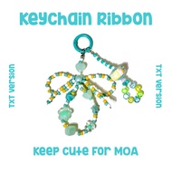TXT Keychain Ribbon / Beads Keychain Cute Club