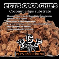 Coco chips, reptile substrate, coconut chips substrate