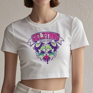 Furry Crop Top - Harajuku Gothic Style Babydoll