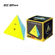 Qiyi Cube Qiming 3x3 Pyramid Stickerless Speed Cube Educational Magic Cube Puzzle Toy