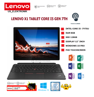 LAPTOP 2 IN 1 LENOVO X1 TABLET CORE I5 GEN 7 RAM 8GB SSD 128GB LAYAR 12 INCH TOUCHSCREEN WINDOWS 10