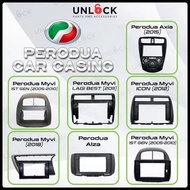 【Android Player Casing】Perodua Myvi/ Alza/ Bezza/ Aruz/ Kelisa/ Kenari/ Axia  Double Din 7''-10" Inc