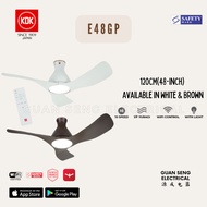 KDK E48GP DC Motor Ceiling Fan with LED Light Kit, Wi-Fi and Apps Control | Guan Seng Electrical